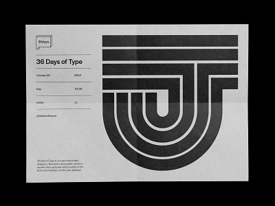 36 days of type — Jj