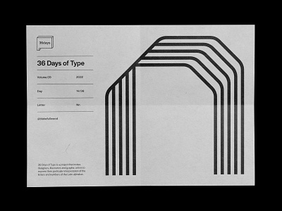 36 days of type — Nn 36 days of type design graphic design n type typography