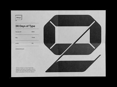 36 days of type — Qq 36 days of type design graphic design q type typography