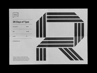 36 days of type — Rr 36 days of type design graphic design r type typography