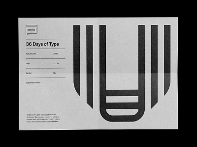36 days of type — Uu 36 days of type design graphic design type typography u