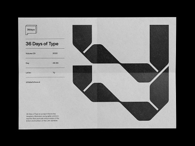 36 days of type — Yy
