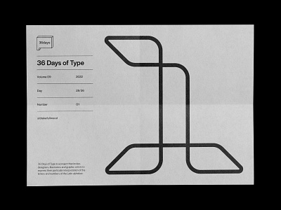 36 days of type — 01 1 36 days of type design graphic design type typography