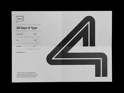 36 days of type — 04 36 days of type 4 design graphic design type typography