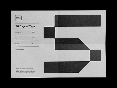 36 days of type — 05 36 days of type 5 design graphic design type typography