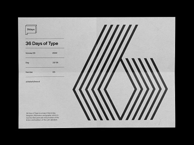 36 days of type — 06 36 days of type 6 design graphic design type typography