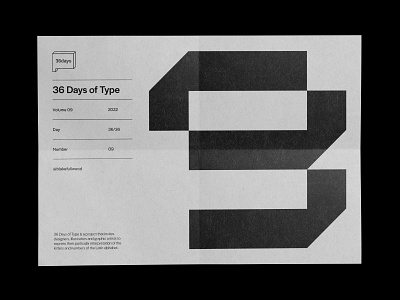 36 days of type — 09 36 days of type 9 design graphic design type typography