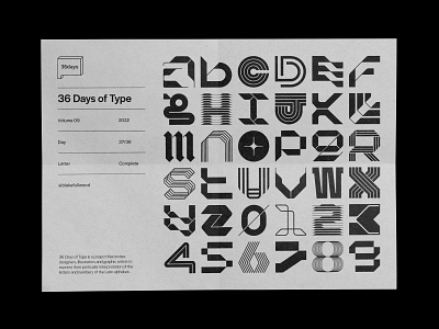 36 days of type — 2022 36 days of type design graphic design type typography