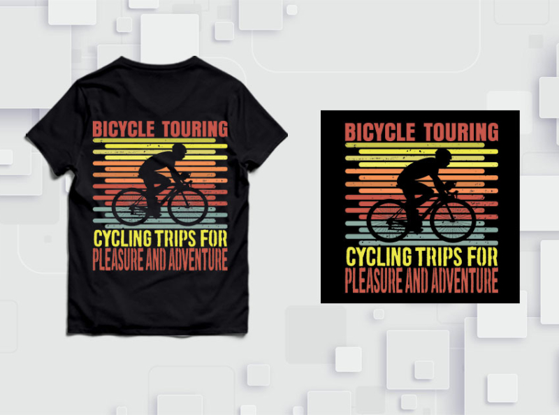 Bicycle T Shirt Design By T Shirt Biz On Dribbble   Bi4 