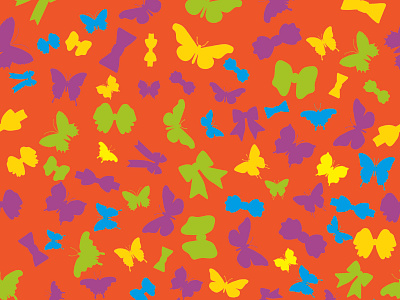 Butterfly and Bowknot Pattern bowknot butterfly design graphic design pattern