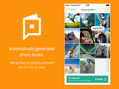 Photolane - choose photos app icon ios iphone photobook product