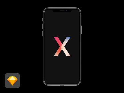 iPhone X for Sketch apple ios iphone iphone x sketch template