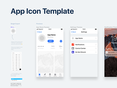 App Icon Template app icon ios ipad iphone mobile template