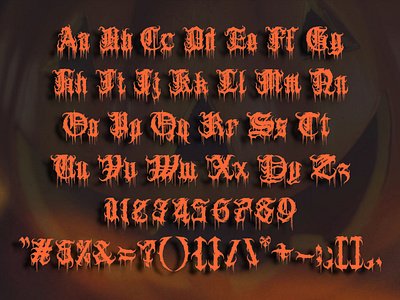 Sweet Helloween Blackletter Font