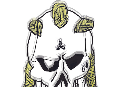 Nskull-1 blonde design graphic design hun minimalist skulls tagging tags