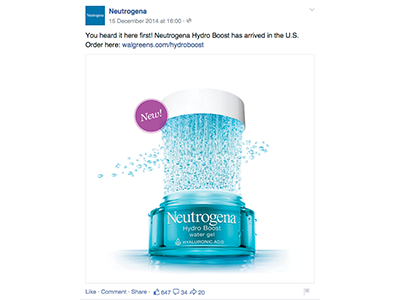 Neutrogena Social Media