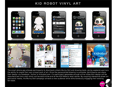 Kid Robot Vinyl Project advertising graffiti kid robot street art toys