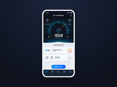 MyShop / Appointments android app app design car car shop dashboard design gamification ios ui ux vehicles