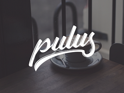 Pulus - Coffee House Logo Design brush lettering coffee hand lettering lettering logo logo design logo designer logotype