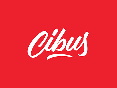 Cibus - Burger Shop art brand identity branding brush lettering brushpen clean design flat hand lettering icon lettering logo logo design logo designer logotype modern simple type typography vector