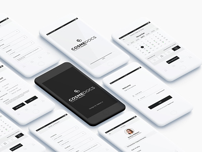 Cosmetic Clinic Appointment App UI app design appointment booking cosmedocs cosmetic cosmetic clinic doctor app doctor appointment doctors kabeerkhan medical app mobile app xd design