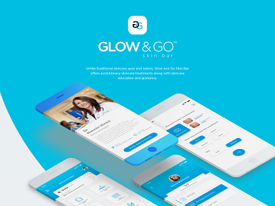 App Design for Glow & Go Skin Clinic adobe xd aesthetic app concept app design artificial intelligence beautician beauty app beauty clinic doctors kabeerkhan skin clinic skincare therapists