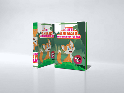 CUTE ANIMALE COLROING BOOK FOR KIDS animal book branding coloring design graphic design illustration logo typography ui