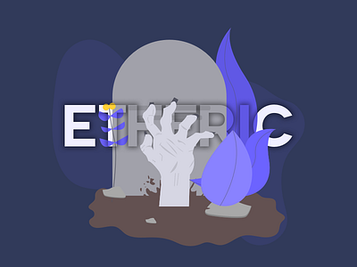 Etheric is Out of Grave agency alive branding dead design digital grave ia illustration ui ux zombie