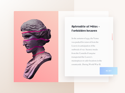 Article Header Exploration / 2 3d agency article clean creative illustration modern typography ui ux