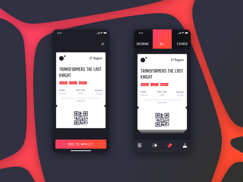 Movie - Ticket agency app business cinema creative design flat gradient ia ios mobile movie sketch ticket ticket booking ticket design ticketing typography ui ux