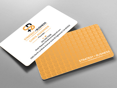 Outstanding & Minimalist business card design