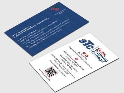 vertical or horizontal folded business card