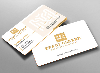 Business card design graphic design