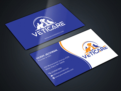 Business card design graphic design