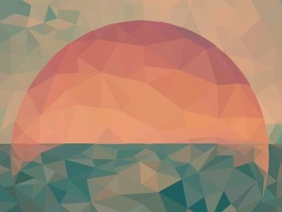 Tycho Sunrise album art geometrical geometrical vector illustrator landscape poster design sunrise sunset tycho vector