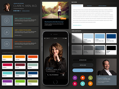 Dr. Profile Page Concept ben white dark modular mood board moody profile page ui kit