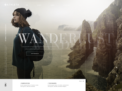 Travel Concept_3 - Athleta art direction creative direction desktop ecommerce interaction photoshop ui uiux visual design webdesign