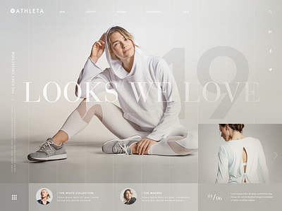 LookBook Landing Concept art direction creative direction desktop ecommerce elevated experience design interaction landing page ui ux design visual design