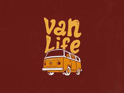 Van life adventures apparel design apparel logo design handdrawn illustration outdoors van vanlife vector vintage wild