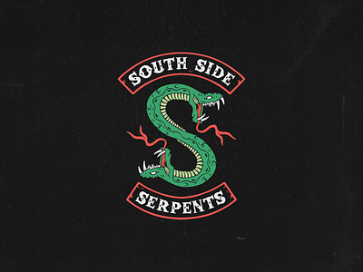 South side serpents biker logo black death design distressed gang logo illustration logo serpent serpents snake south side serpents southside serpents vector