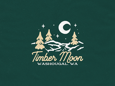 Timber Moon cabin logo