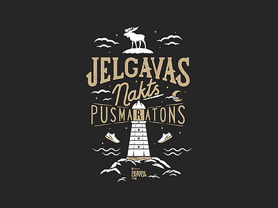 Jelgava's night half marathon half marathon jelgava lighthouse moose night run stars