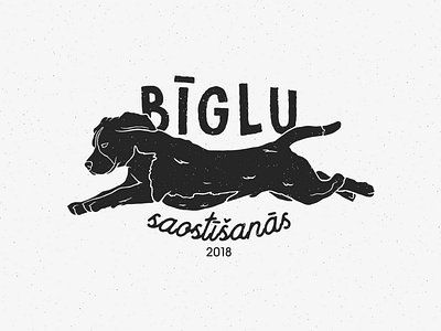 Beagle meetup adventures animal beagle beagle meetup black distressed dog illustration logo meetup