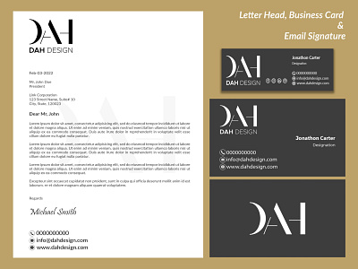 Stationary Design business card business card design design graphic design letter head mail signature stationary design