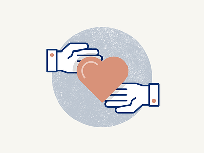 Love pt.2 hands heart icon illustration love outline pastel pictogram share soft