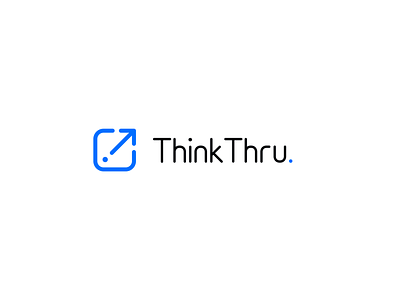 ThinkThru. Logo branding logo