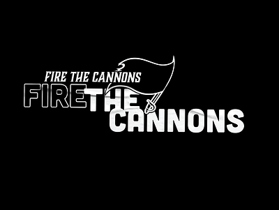 Fire The Cannons Tampa Bay Superbowl Print buccaneers cubano design fire the cannons illustrator superbowl tampa tampa bay tampa brady tshirt tshirt art tshirtdesign type typography