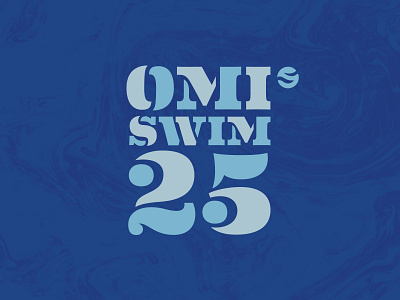 Omi Swim 25 annual eames logo marble omi race shirt shirtdesign stencil swim texture water wave