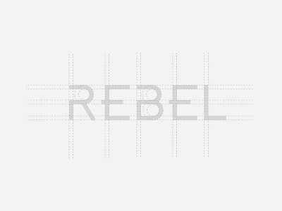 Rebel Cycle Logo Gridlines