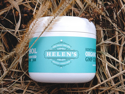 Helen's Hemp branding cannabis cbd logo packaging